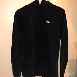 Black Nike hoodie.